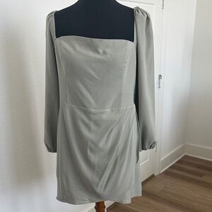 Abercrombie & Fitch Light Gray Long Sleeve Dress